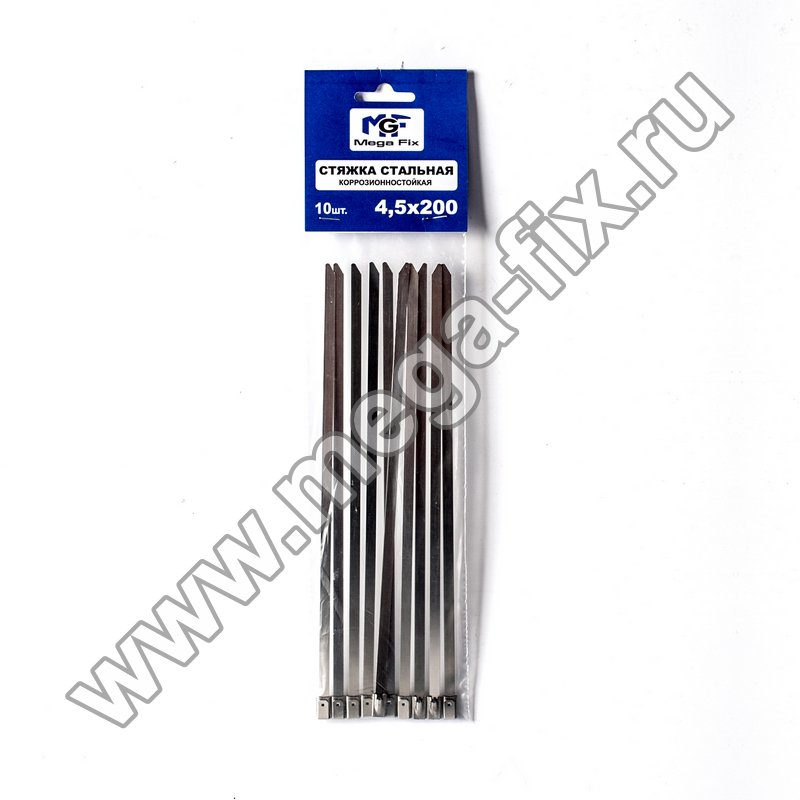 Хомут-стяжка металлическая коррозионностойкая 4,6х100 (100 шт./уп.)