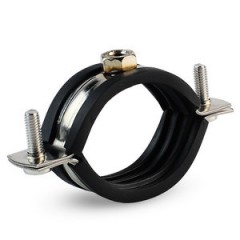 Хомуты трубные нержавеющие с гайкой